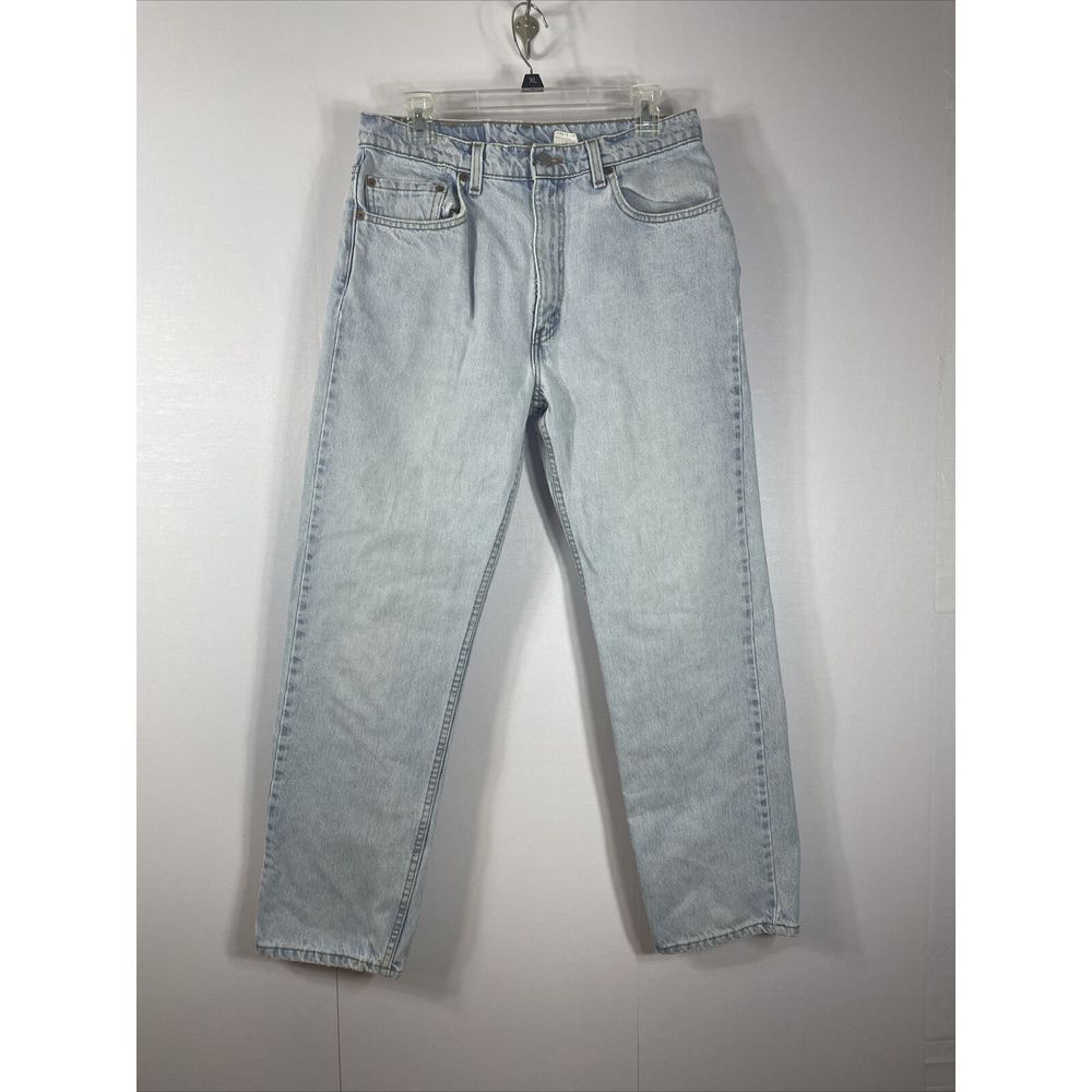 Vintage Levi 505 Jeans Mens 34 Straight Leg Light Wash USA 1998 34x30